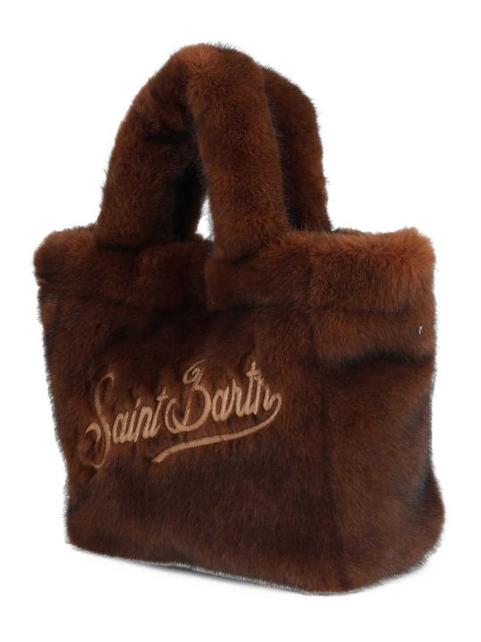 Vanity Mini Soft Fur Fur Women's Handbag Brown