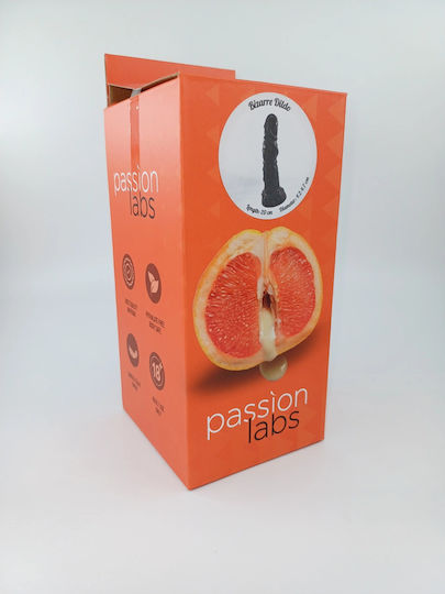 Passion Labs Ρεαλιστικό Dildo με Βεντούζα Μαύρο