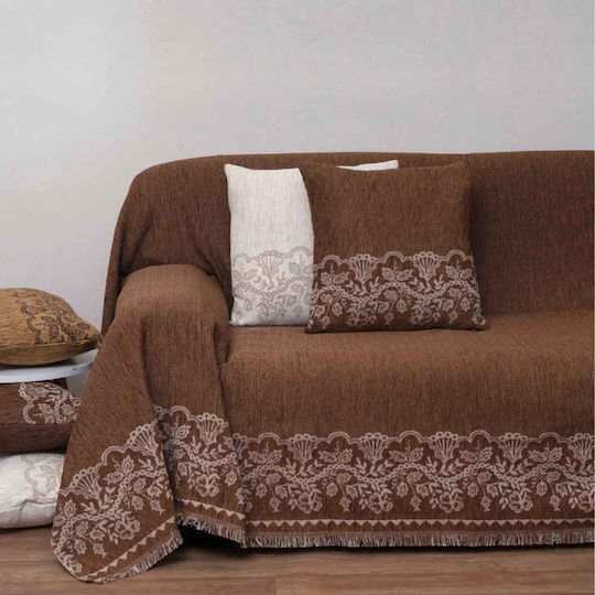 Anna Riska Μαξιλάρι Brown 55x55εκ.