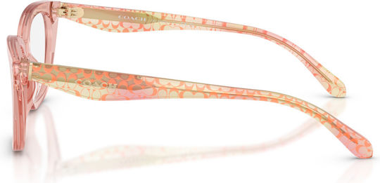Hc6289u 5943 Transparente Pfirsichfarbene Brillen 50