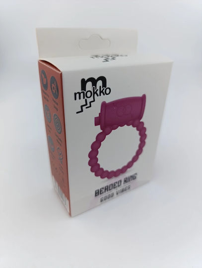 Вибриращ Пръстен За Пенис Beaded Ring Лилав Mokko Toys