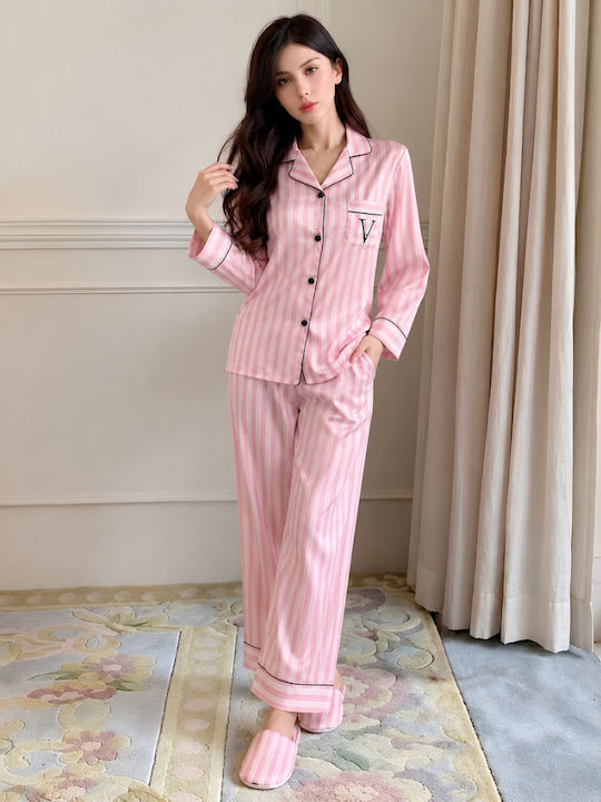 Chicret Set de Pijama de Iarnă pentru Damă Roz