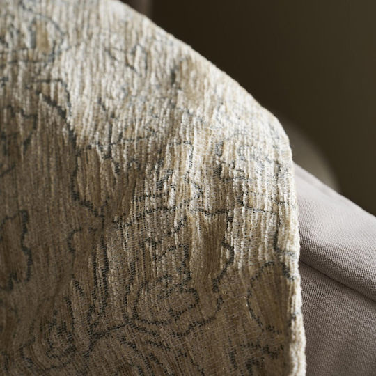 Gofis Home Aradia Chenille Armchair Throw 180x180cm Beige