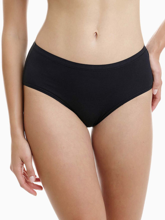 Ψηλόμεσα Γυναικεία Slip 2Pack Μαυρο