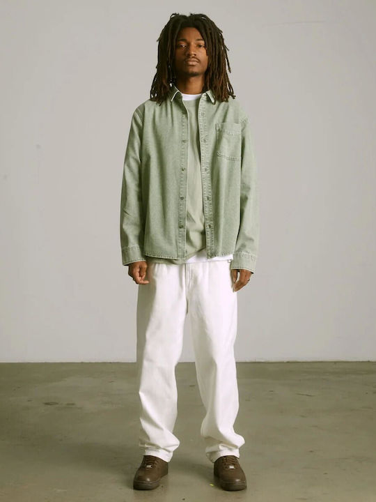 Carson Overdyed Denim Μακρυμάνικο Τζιν Πουκάμισο Olive