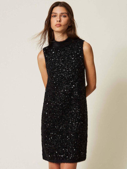 Mini-Abendkleid Schwarz