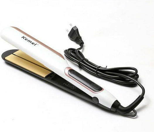 KM-9623 Hair Straightener with Ceramic Plates