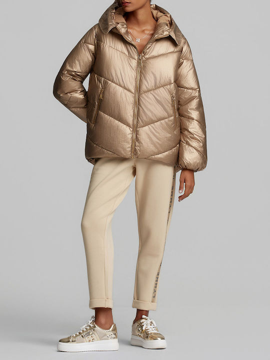 Women's Winter Puffer Jacket Gold