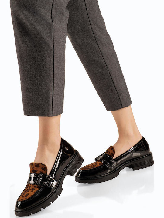 Λουστρίνι Γυναικεία Loafers σε Μαύρο Χρώμα SD57101