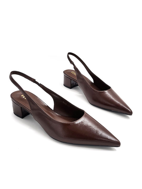 Pointed Toe Brown Pumps