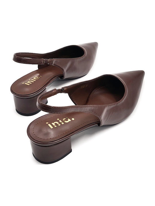 Pointed Toe Brown Pumps