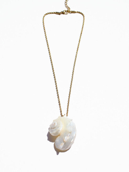 Kaleido Necklace in Gold-Plated Silver Light Blue