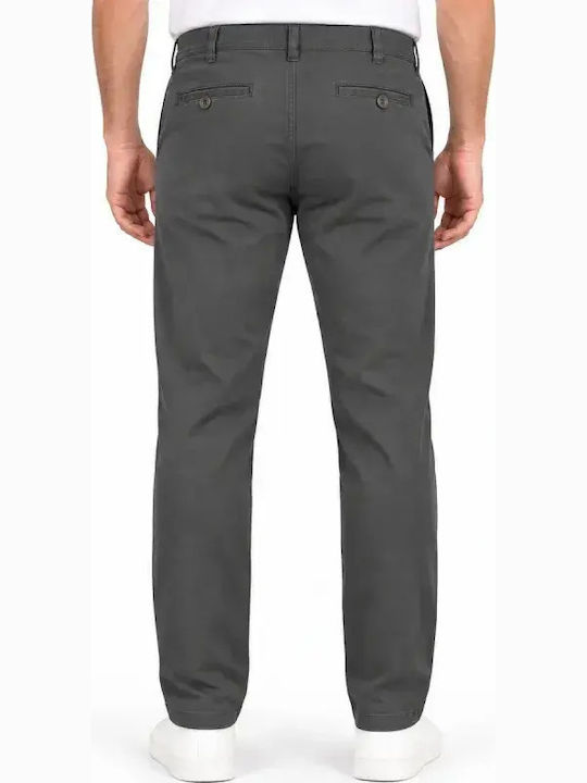 Ανδρικό Παντελόνι Chino Regular Fit Γκρι STEF-410-GREY