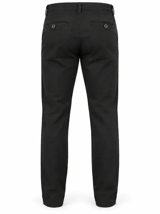Ανδρικό Παντελόνι Chino Regular Fit Μαύρο STEF-410-BLACK