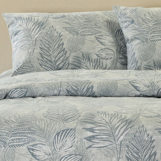 Melinen Super-Double Bed Sheet Set 235x270cm Grey (4 pcs)