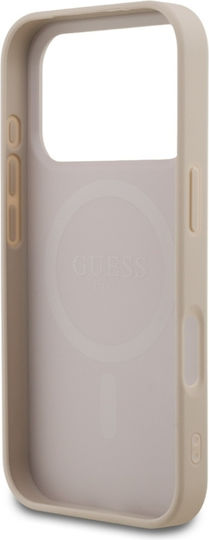 Калъф за iPhone 18 Pro/iPhone 17 Pro – Guess Hardcase 4G Small Classic Magsafe – Розов