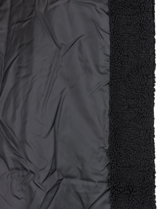 Palton Teddy pentru Femei Negru