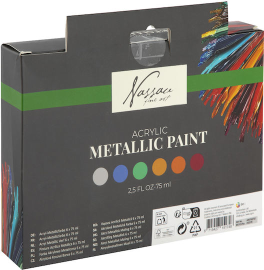 Nassau Fine Art Acrylfarben-Set 6-teilig