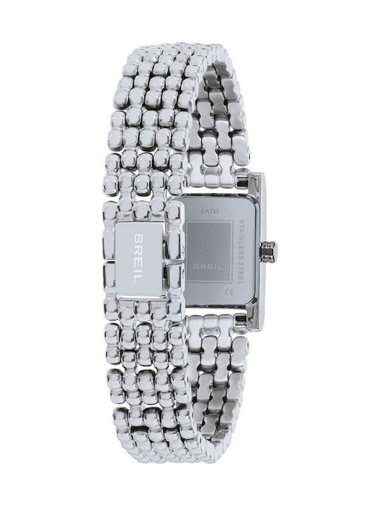Women's Battery-Powered Watch with Silver Stainless Steel Bracelet
