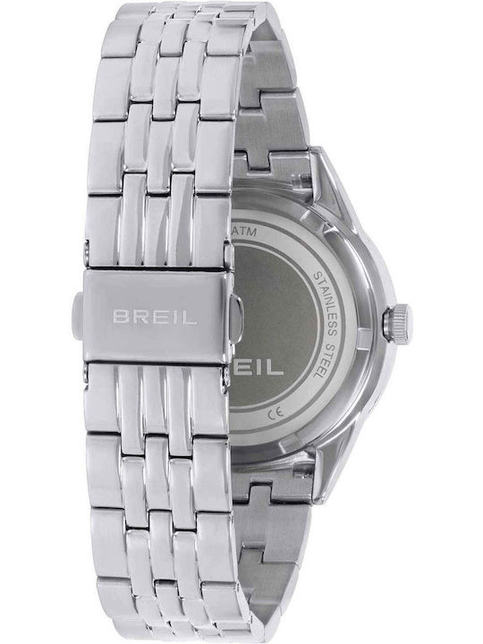 Women's Battery-Powered Watch with Silver Stainless Steel Bracelet