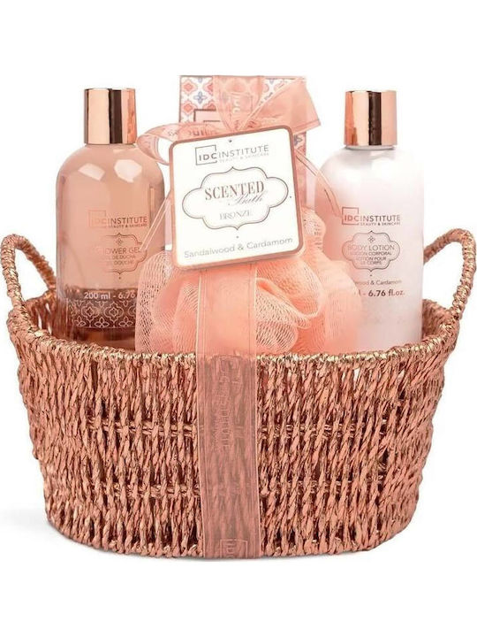 IDC Institute Coș Cadou Scented Bronze Care, Set de Îngrijire pentru Hidratare și Curățarea Corpului, 4 Bucăți IDC Institute Coș Cadou Scented Bronze Care, Set de Îngrijire pentru Hidratare și Curățarea Corpului, 4 Bucăți