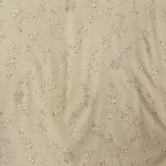 Melinen Single Bed Sheet Set 170x270cm Beige (3 pcs)
