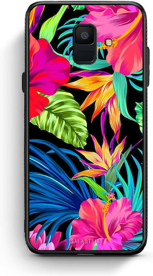 Smartfits Tropical Flowers Задна корица Пластмаса Многоцветен (Galaxy A6 2018) 7374595489947_42421299708059