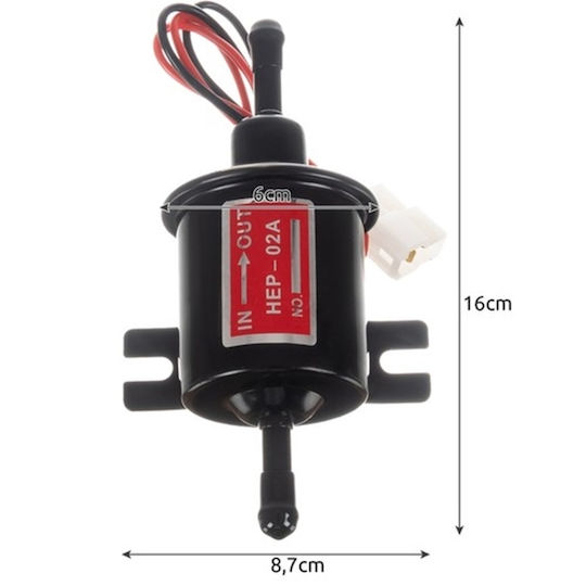12 V Black Electric Fuel Pump