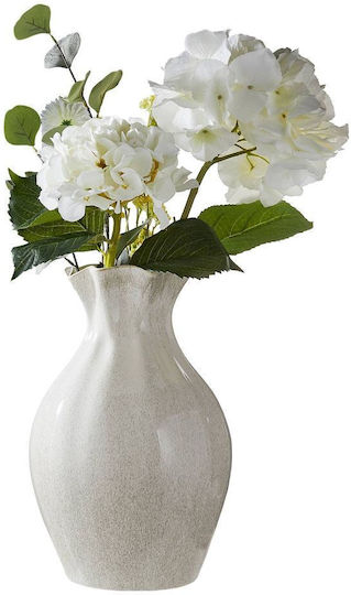 Butlers Βάζο Κεραμικό Selina Λευκό 24x24xΥ37cm