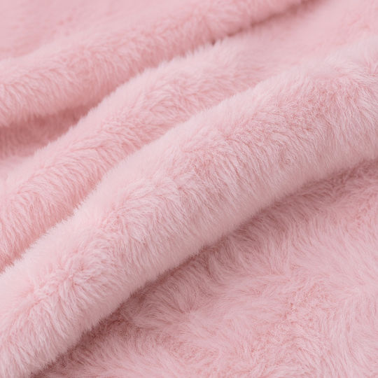 Gamberritos Kids Pink Fleece Swaddling & Crib Blanket 80x110 cm