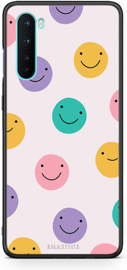 Smartfits Smiley Faces Umschlag Rückseite Kunststoff Mehrfarbig (OnePlus Nord) 7338218324123_42240790888603