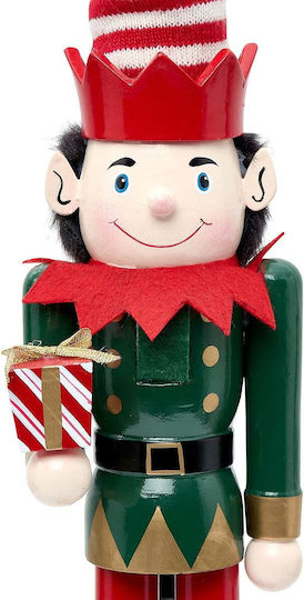 A-s Weihnachts-Nussknacker Aus Holz Rot 38 cm Hoch