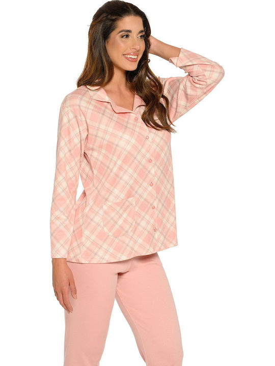 Clio Lingerie Winter Women's Apricot Pajama Set