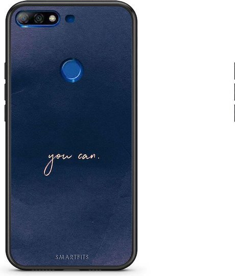 Smartfits You Can Backcover Kunststoff Blau (Huawei Y7 2018/Y7 Prime 2018)