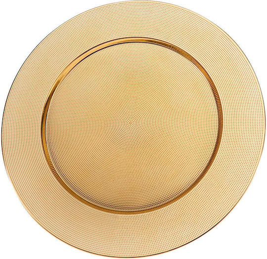 K-m Gold Runde Kunststoffplatte Goldfarben 40x40 cm AKX200810