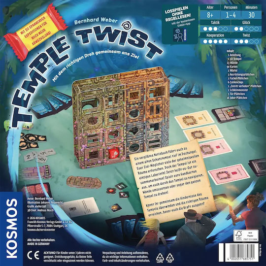 Επιτραπέζιο Παιχνίδι Temple Twist για 1-4 Παίκτες 8+ Ετών (GER)