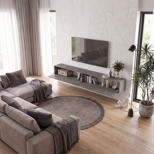 Concrete Grey TV Stand L241.8xD31.7xH30cm
