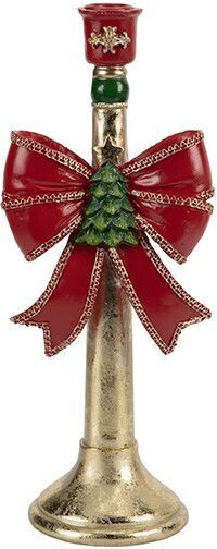 Eurolamp Christmas Candlestick Red 31.5x12.8 cm