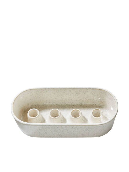 Butlers Advent Κηροπήγιο Κεραμικό σε Λευκό Χρώμα 26x11x7εκ.