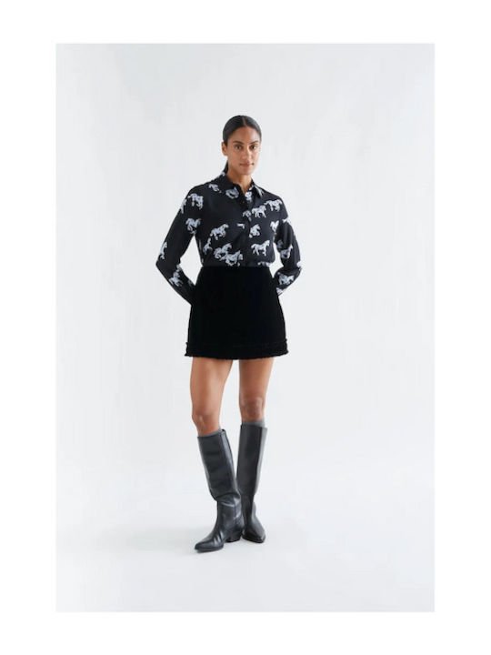 Long Sleeve Women's Shirt Black