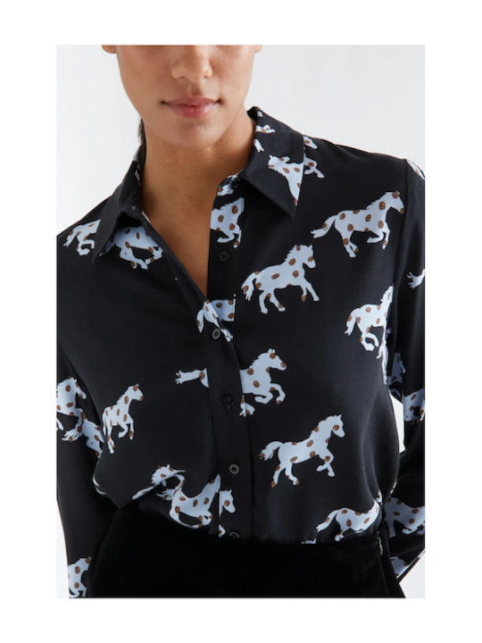 Long Sleeve Women's Shirt Black