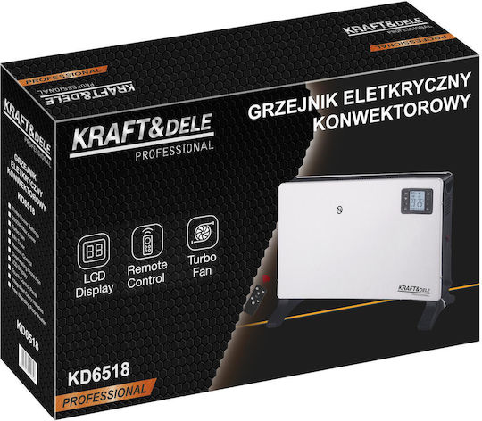 Kraft & Dele Подов Конвектор 2300W с Електронен Термостат Сив