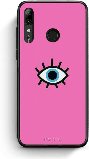 Smartfits Eye Umschlag Rückseite Kunststoff Rosa (Huawei P Smart) A00_SM1-HU-PSMART19_BLUEEYEPINK_RO1