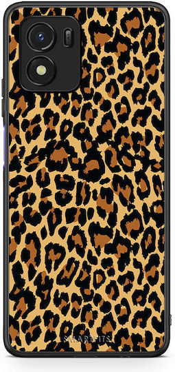 Smartfits Animal Leopard Back Cover Portocaliu (Vivo Y01)