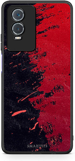 Smartfits Red Paint Back Cover Red (Vivo Y76 5G / Y76s / Y74s)