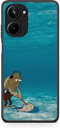 Smartfits Clean The Ocean Задна корица Светлосин (Realme 10)