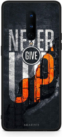 Smartfits Never Give Up Back Cover Negru (OnePlus 8)