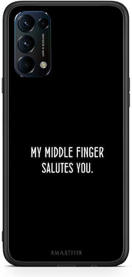 Smartfits Salute Back Cover Plastic / Silicone Black (Oppo Find X3 Lite)