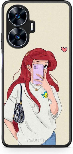 Smartfits Walking Mermaid Back Cover Λευκό (Realme C55)