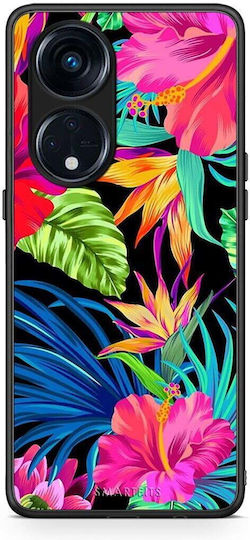 Smartfits Tropical Flowers Back Cover Πολύχρωμο (Oppo Reno8T 5G, A1 Pro)